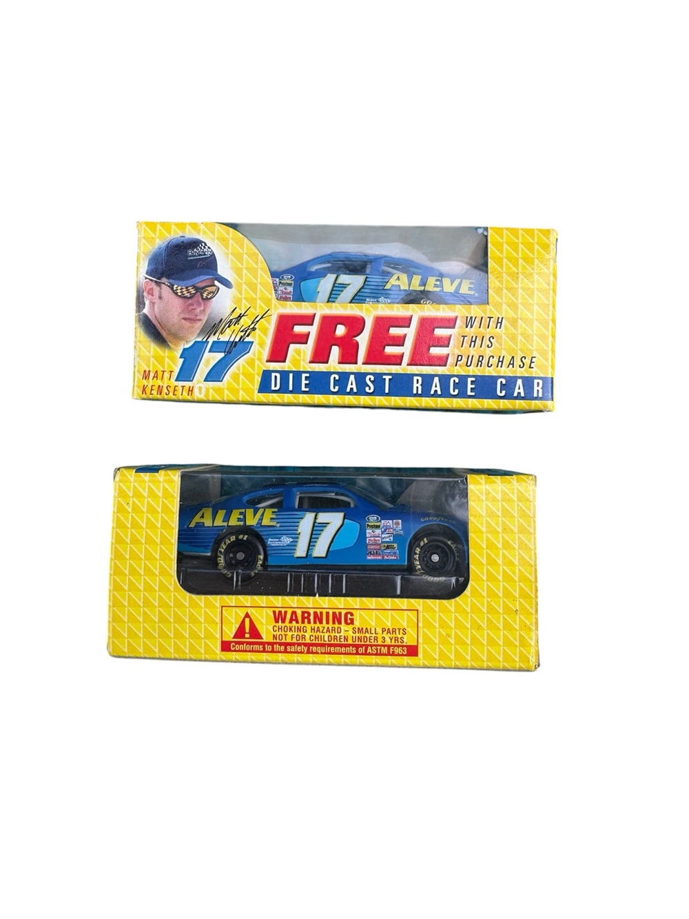 Matt Kenseth #17 Aleve Ford Taurus 1:64 NASCAR Die-Cast Team Caliber 2003 NIB